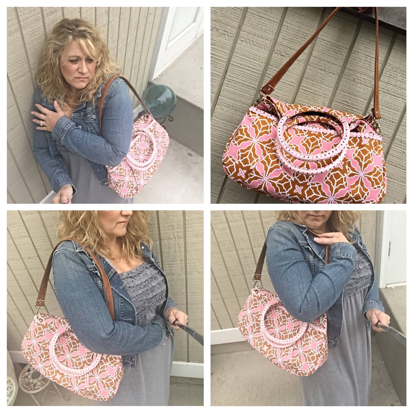 Julie Ring Top Handbag Sewing Pattern made by Connie Tkach