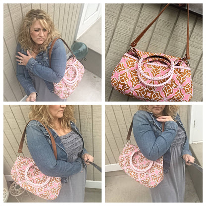Julie Ring Top Handbag Sewing Pattern made by Connie Tkach