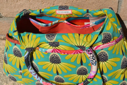 Julie Ring Top Handbag Sewing Pattern made by Crystal Chadwick