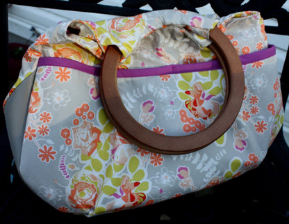 Julie Ring Top Handbag Sewing Pattern made by Jackie Palm