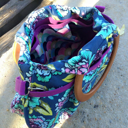 Julie Ring Top Handbag Sewing Pattern made by Jessica Daley interior view