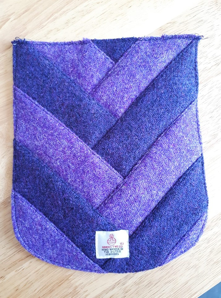 The Crossbody Bag PDF Sewing Pattern purple fabric 