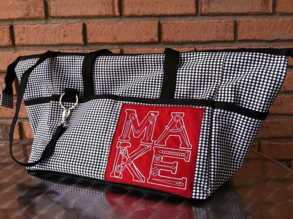  Levi Utility Bag Sewing Pattern made by Sandra front view