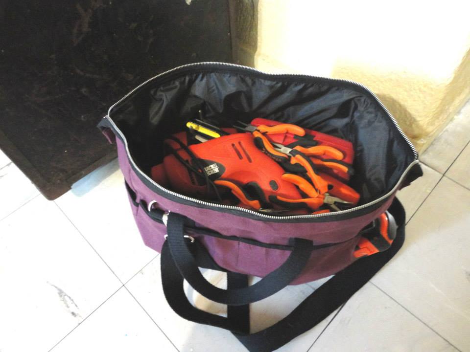  Levi Utility Bag Sewing Pattern made by Zoolala interior view