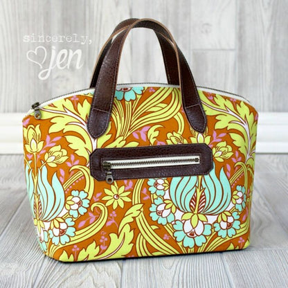 Lola Domed Handbag PDF Sewing Pattern Made by Sincerely Jen 