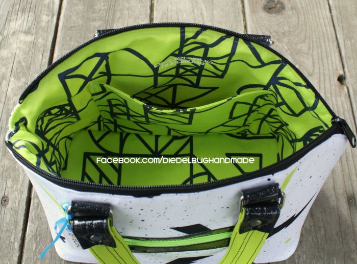 Lola Domed Handbag PDF Sewing Pattern interior view