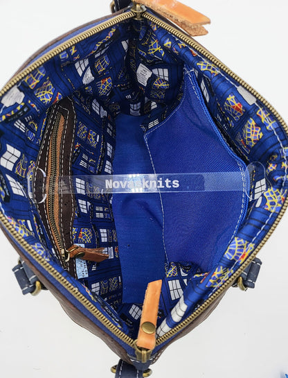 Lola Domed Handbag PDF Sewing Pattern  made by Chanova Alcala Mabry - thats sew nova - Interior