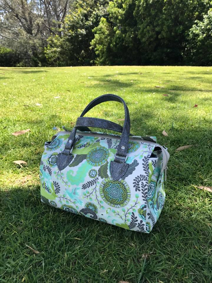 Louise Barrel Bag Sewing Pattern  made by Brianne Matlage