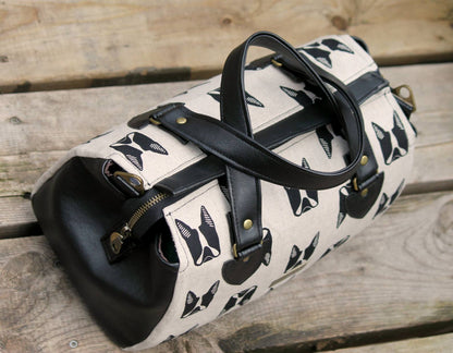 Louise Barrel Bag Sewing Pattern  made by Michelle Tripp