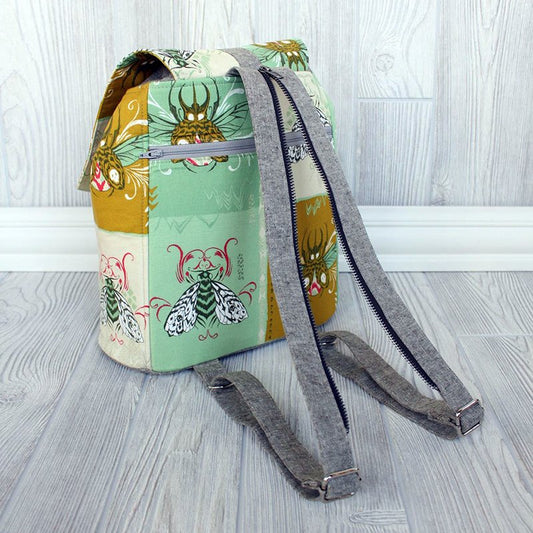 Lucy Backpack Sewing Pattern  made by Jennifer Greene