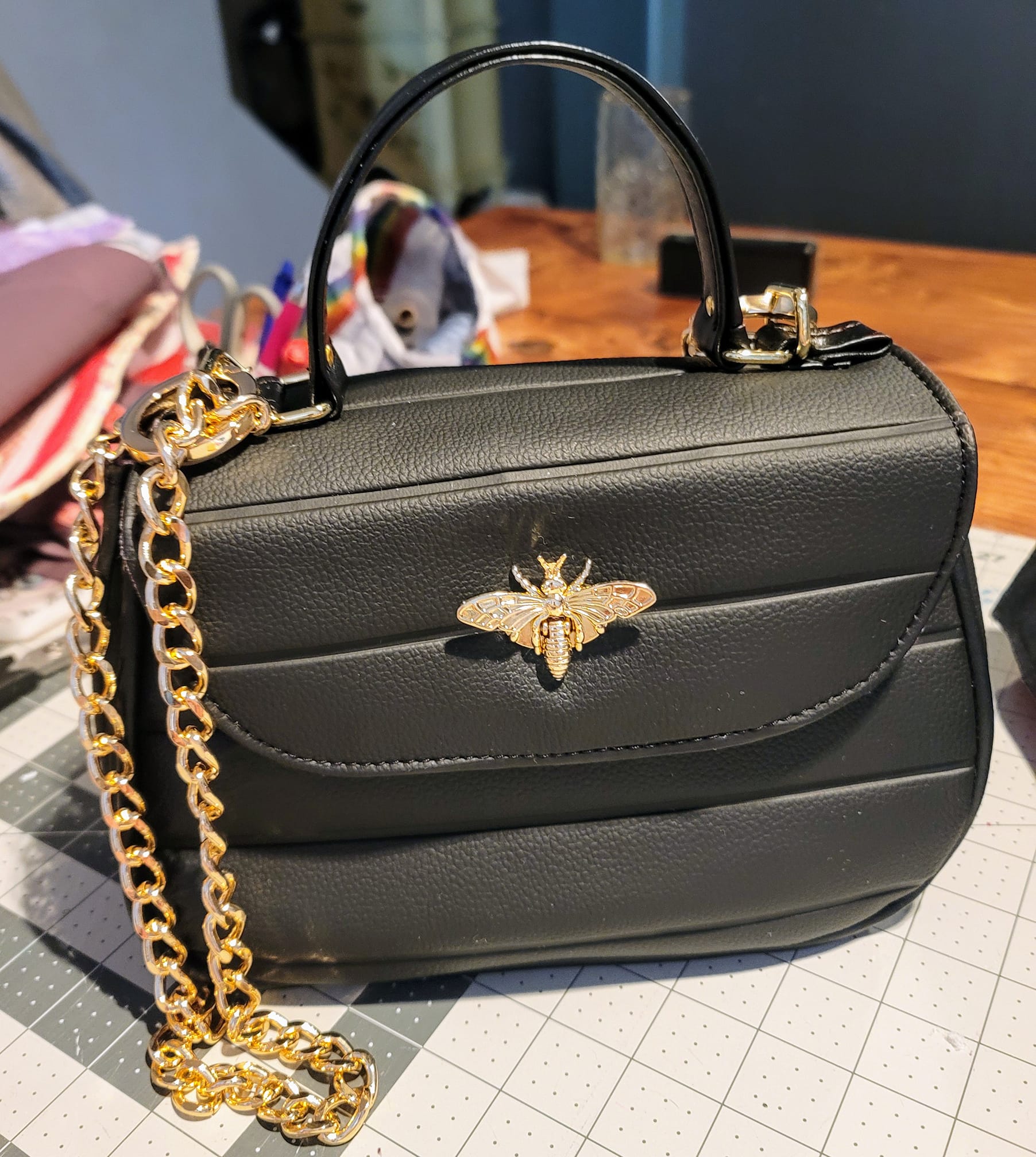 Mabel Vintage Handbag sewing pattern  made by Chanova Alcala Mabry Novas Knits bee detail