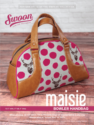 Maisie Bowler Handbag Sewing Pattern front cover