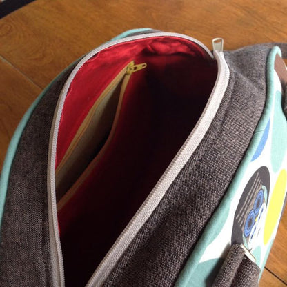 Maisie Bowler Handbag Sewing Pattern made by Elizabeth interior view