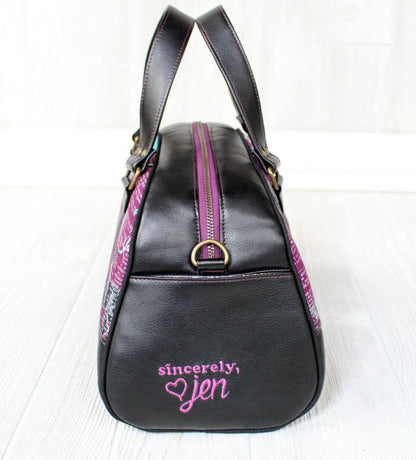 Maisie Bowler Handbag Sewing Pattern made by Jenny end view