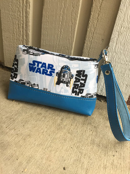 Marianne Clutch & Wristlet Sewing pattern made by Connie Tkach Star wars fabric