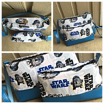 Marianne Clutch & Wristlet Sewing pattern made by Connie Tkach Star wars fabric various views