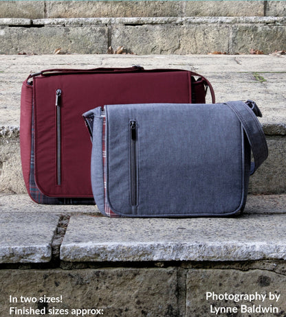 Morgan Messenger Bag PDF Sewing Pattern front cover