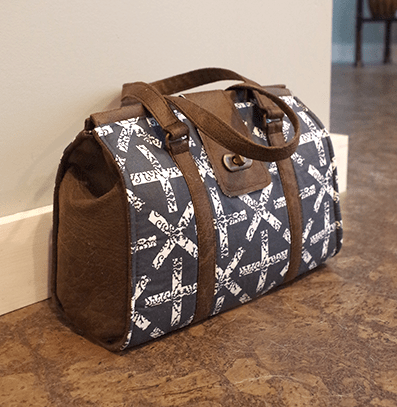 Nora Doctor Bag Sewing Pattern small size front view 