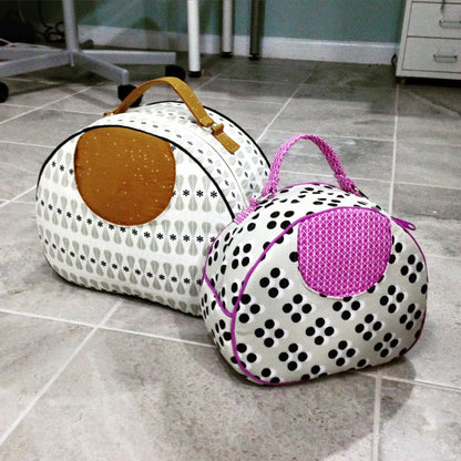 Olive Vanity Bag Sewing Pattern  front view