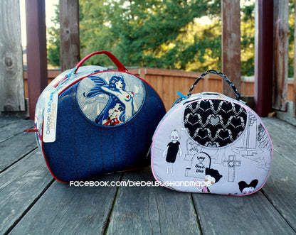 Olive Vanity Bag Sewing Pattern  made by Erin Morris