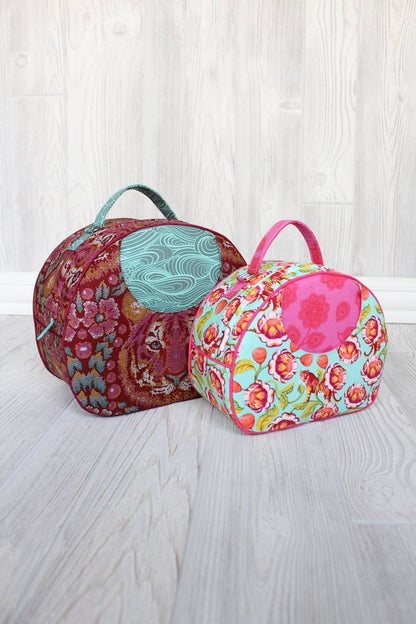 Olive Vanity Bag Sewing Pattern  made by Jennifer Greene