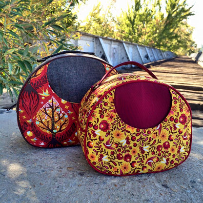 Olive Vanity Bag Sewing Pattern  made by Jessica Daley