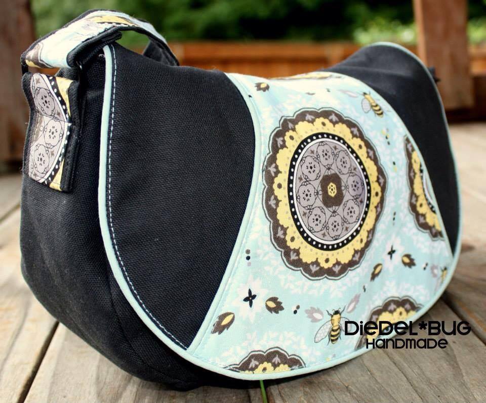 Paco Bean Rosie Crossbody Bag Sewing Pattern made by Diedel Bug Handmade 