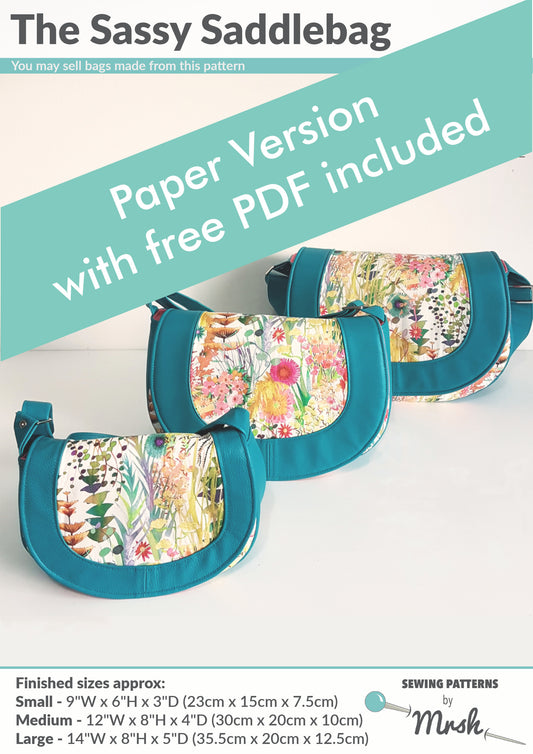 Sassy Saddlebag Paper Pattern