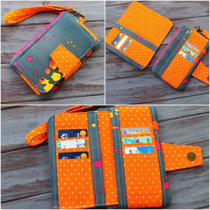 Pearl Wallet Clutch Sewing Pattern  made by Kristy Sachs 