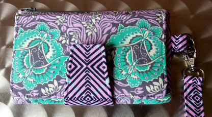 Pearl Wallet Clutch Sewing Pattern  made by Sandra