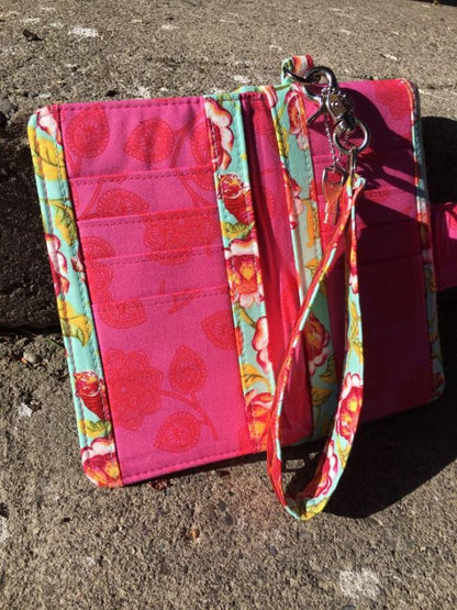 Pearl Wallet Clutch Sewing Pattern  made by Tara Sinclair of Uhoh Creations