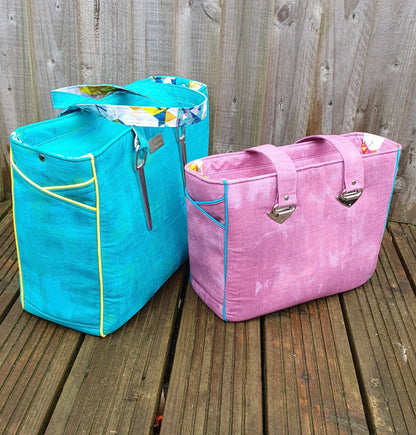 Piped Pocket Tote PDF Sewing Pattern