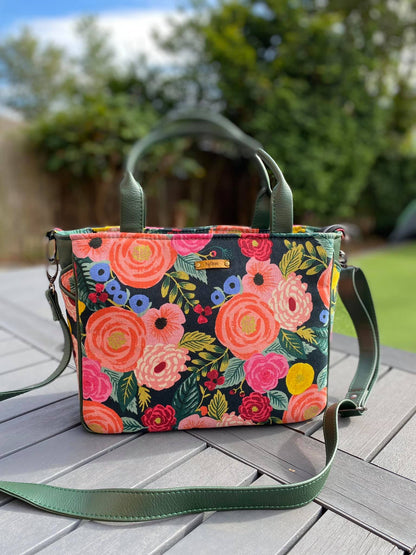 Piped Pocket Tote PDF Sewing Pattern  made by Desra Brown