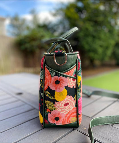 Piped Pocket Tote PDF Sewing Pattern  side view