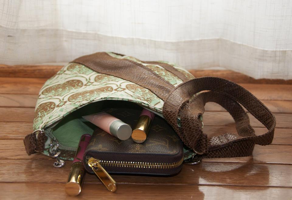 Ramona Mini Hipster sewing pattern  made by Brianne Matlage open view