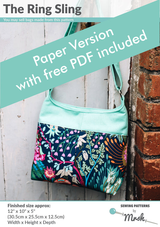 Ring Sling Paper Sewing Pattern front cover 