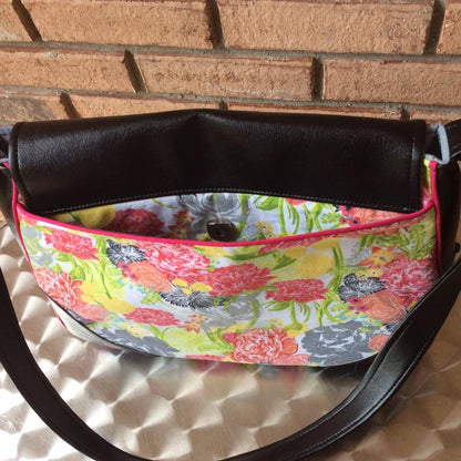 Sadie Expandable Bag Sewing Pattern  made by Sandra Butler Sawyer