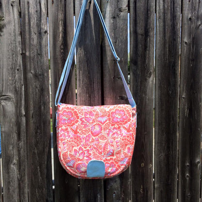 Sandra Saddle Bag Sewing Pattern made by Cheryl Strain