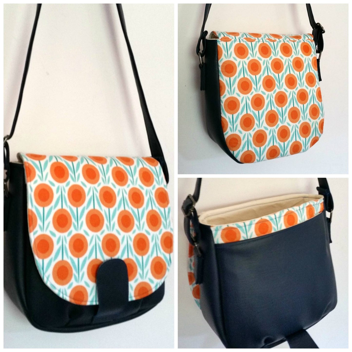 Sandra Saddle Bag Sewing Pattern made by Jessica Everson
