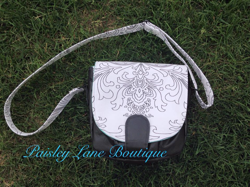 Sandra Saddle Bag Sewing Pattern made by Kristi Stuhr Bermel