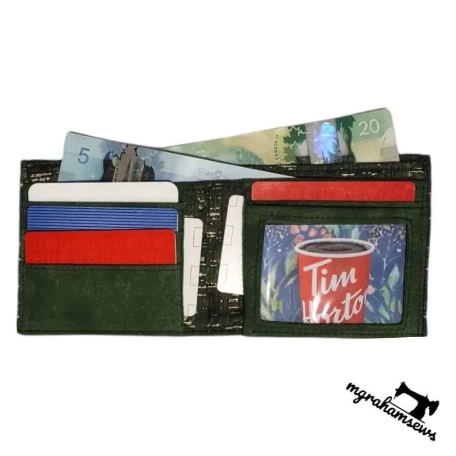 Sewing pattern by Mrs H The Gentlemans Wallet M Graham Sews make with cards inside