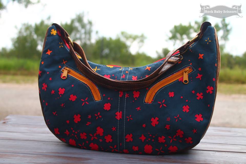 Sheena Hobo Bag Sewing Pattern made by Kristy Sachs