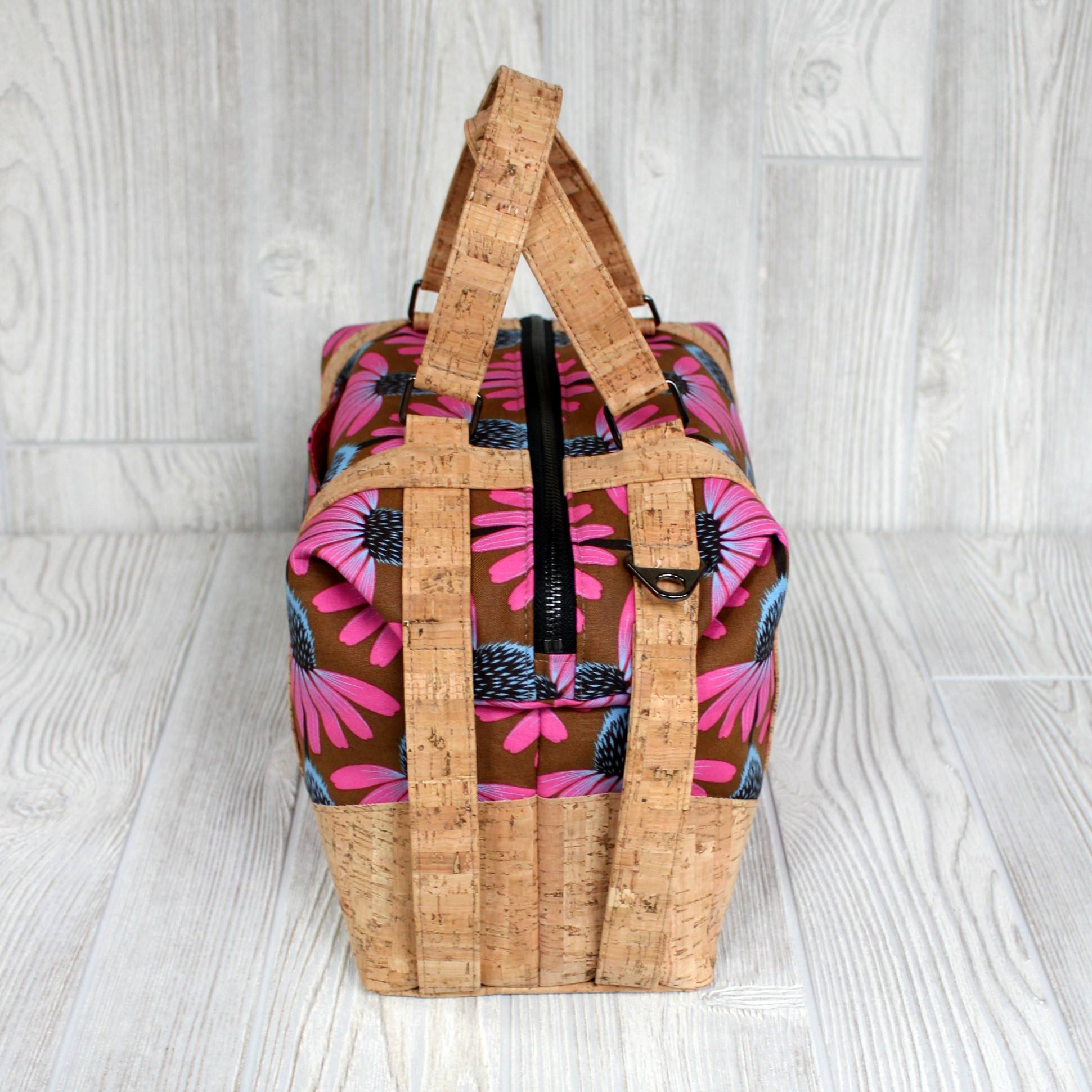  Sierra Zip Top Handbag Sewing Pattern  made by Jennifer Greene end view