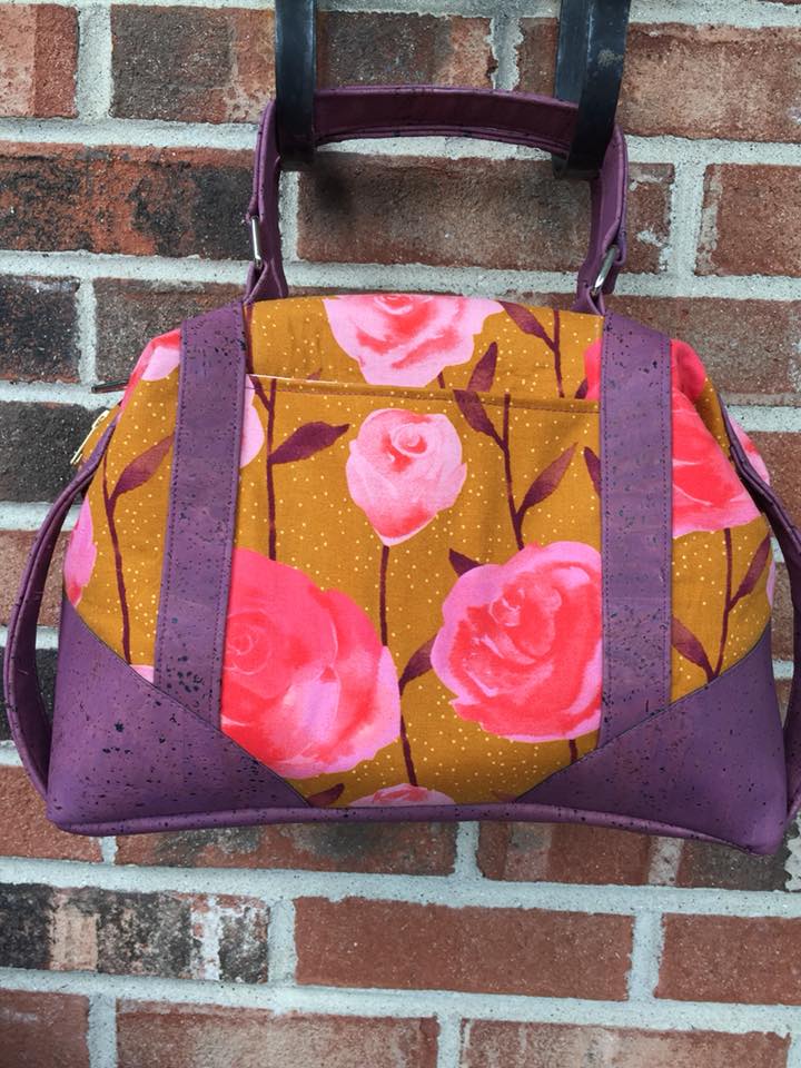  Sierra Zip Top Handbag Sewing Pattern  made by Madelyn McIntire