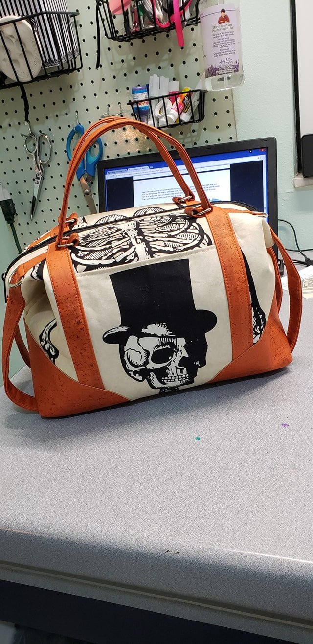  Sierra Zip Top Handbag Sewing Pattern  made by Melissa Magruder