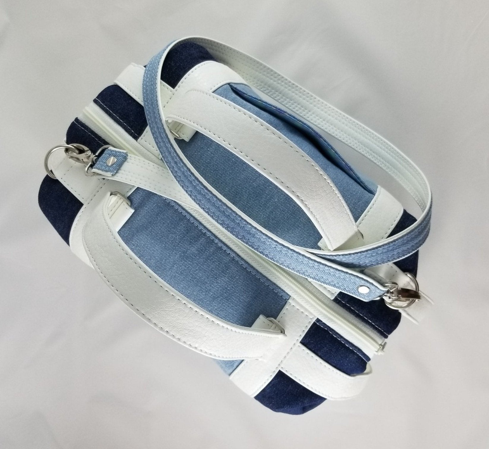 Sierra Zip Top Handbag Sewing Pattern  made by Rashada Cherry top view