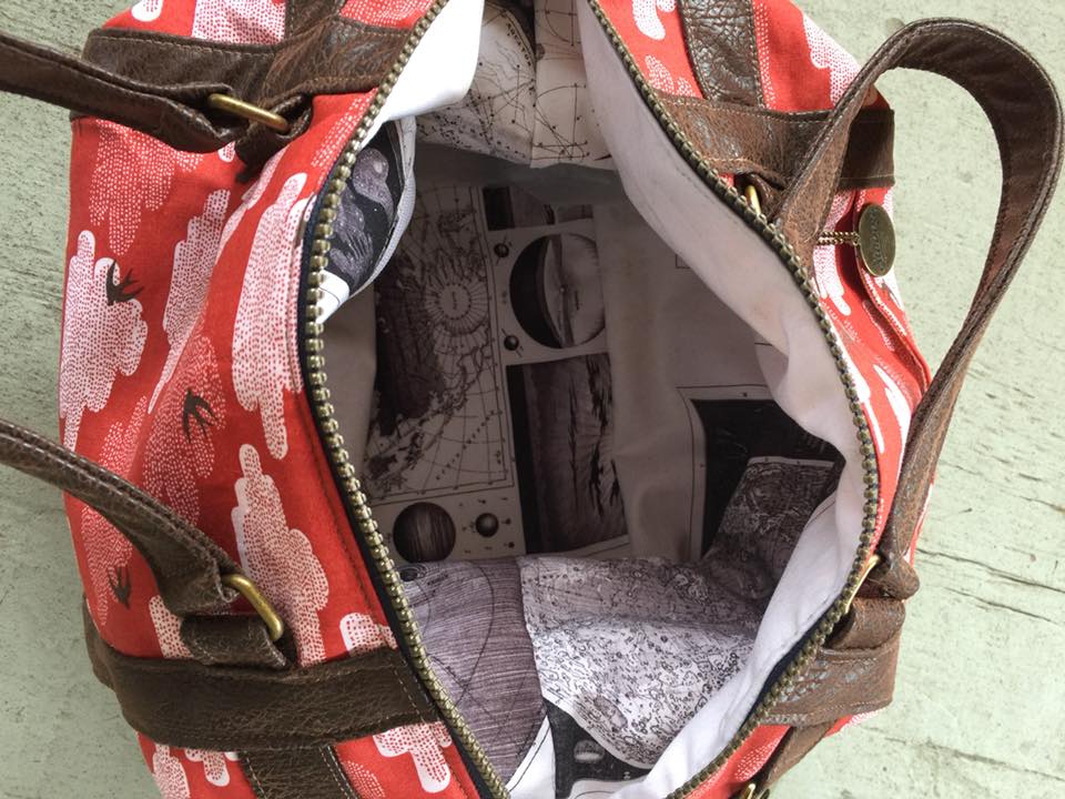  Sierra Zip Top Handbag Sewing Pattern  made by Reece Montgomery