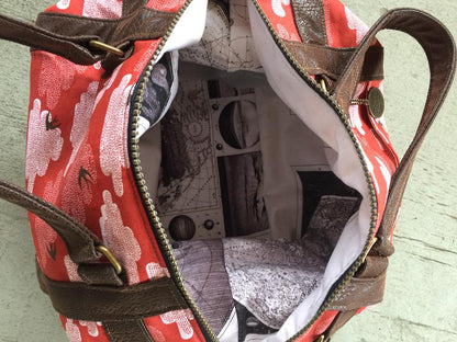  Sierra Zip Top Handbag Sewing Pattern  made by Reece Montgomery