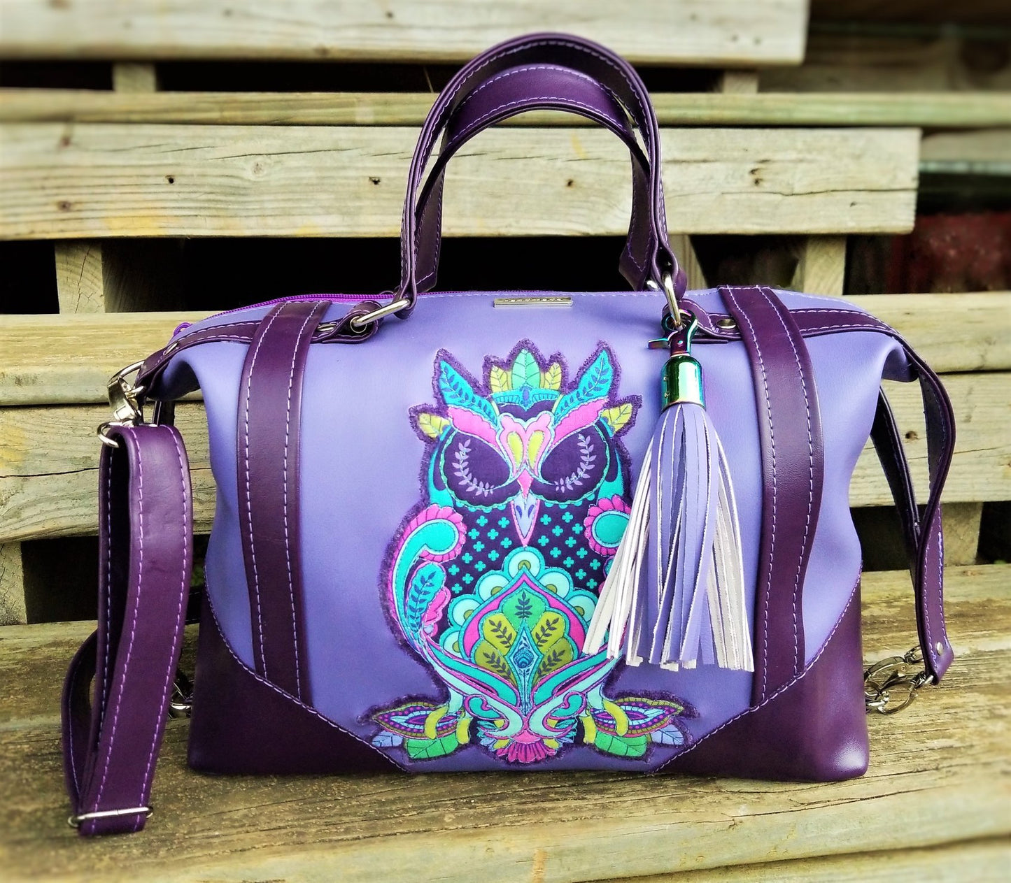  Sierra Zip Top Handbag Sewing Pattern  made by Trish Hanson