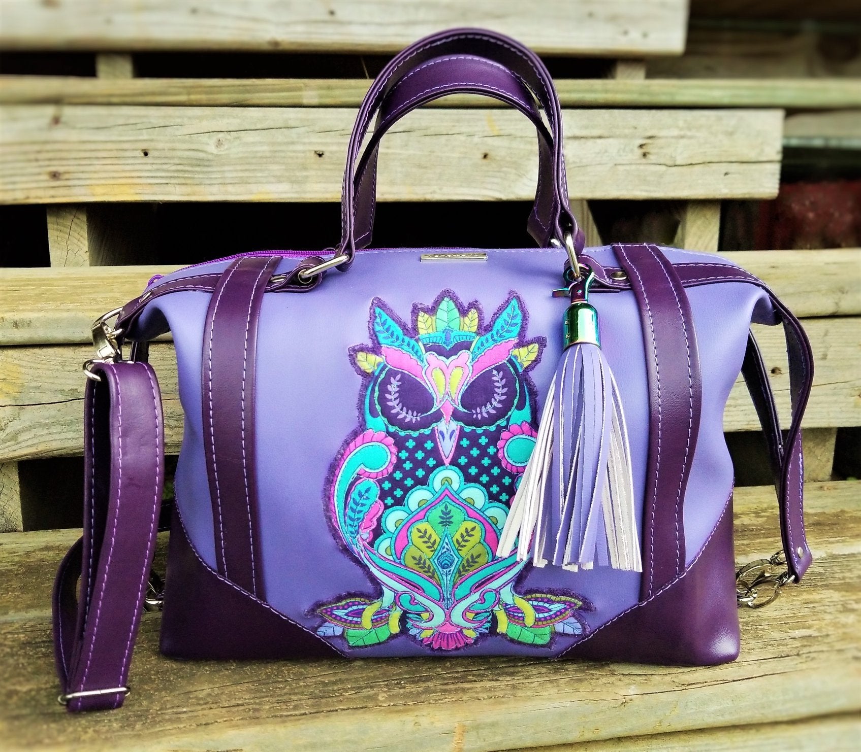  Sierra Zip Top Handbag Sewing Pattern  made by Trish Hanson